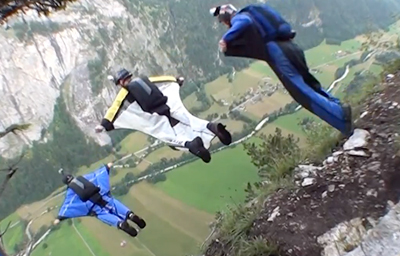 Livn BASE jumping Switzerland DBC